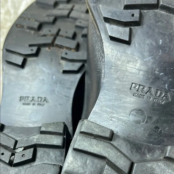 Prada Black Combat & Moto Boots - Picture 7 of 9